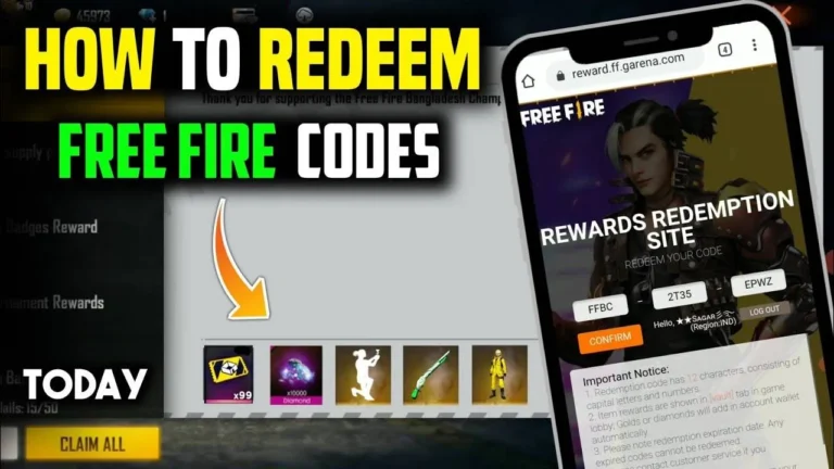 Garena Free Fire Redeem Codes